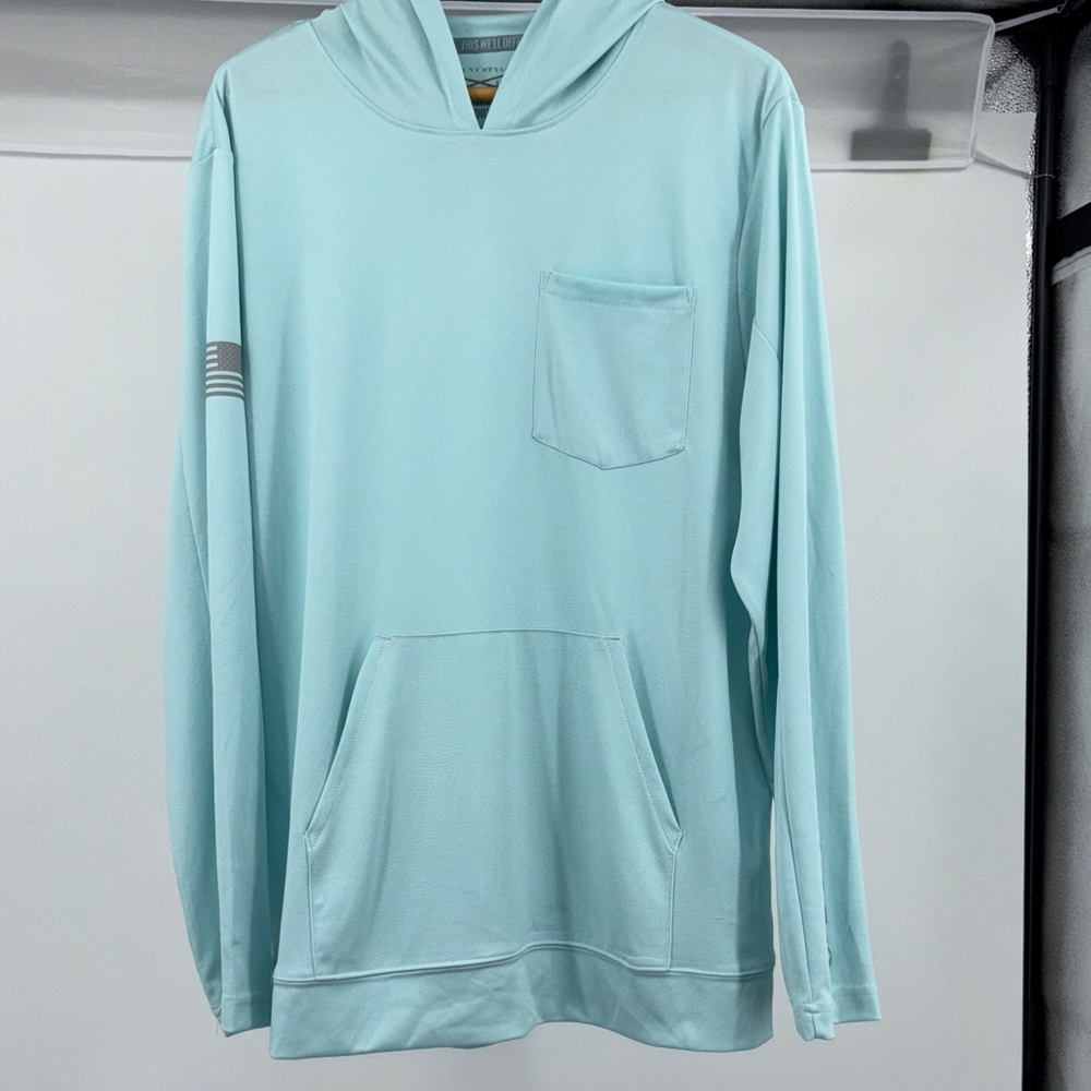 Grunt Style Aqua Men's Hoodie, Size Medium